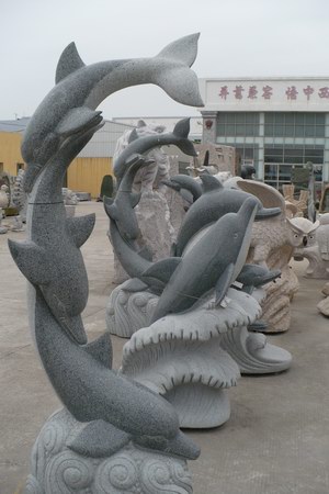 Fully Carved Granite Statues